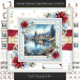 Lakeside Christmas Cottage Multi Topper 7x7 inch Kit