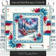 Santa and Sleigh Multi Topper 7x7 inch Kit