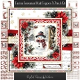Tartan Snowman Multi Topper 7x7 inch Kit