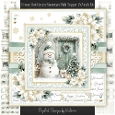 Frosty Soft Green Snowman Multi Topper 7x7 inch Kit