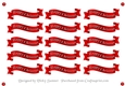 Red and Silver Christmas Banner