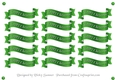 Green and Silver Christmas Banner