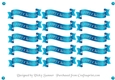 Blue and Silver Christmas Banner