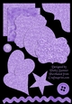 Purple Glitter and Emelishments