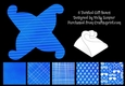 Mid Blue Twisted Gift Boxes Set of 6