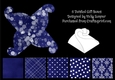 Navy Twisted Gift Boxes Set of 6