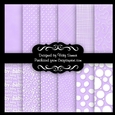 Baby Lilac A4 Patterned Backing Paper Set of 12