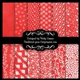 Blood Orange Floral A4 Backing Paper Set of 12