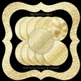 Gold Leaf Chunky Fancy Frames set of 12