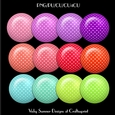 Summer Polka Dot Brad set of 12 + 1 Bonus Brad
