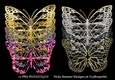 Metalic Effect Butterflies set of 12