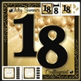 18th Birthday Black and Gold