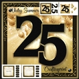 25th Birthday Black and Gold