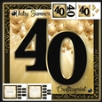 40th Birthday Black and Gold