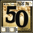 50th Birthday Black and Gold