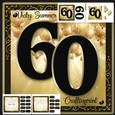 60th Birthday Black and Gold