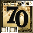 70th Birthday Black and Gold