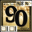 90th Birthday Black and Gold