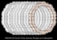 Grey and White Fancy Oval Frame set of 12