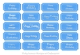 Happy Birthday Tags Blue in 20 Diffenent Fonts