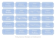 Happy Birthday Tags Pale Blue in 20 Diffenent Fonts
