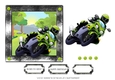 Born to Ride Green Motorbike