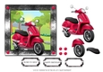 Born to Ride Red Scooter