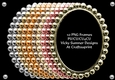 Beaded Oval Metalic Frames