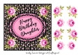 Pink and Black Floral Daughter