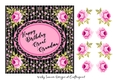 Pink and Black Floral Great Grandma