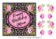 Pink and Black Floral Mum