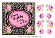 Pink and Black Floral Sister in law
