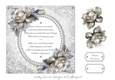 Birthday Verse Floral Silver