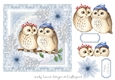 Christmas Animals 1 Cosy Owls 7x7 Topper