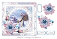 Pink and Blue Pastel Winter Scene 3