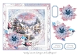 Pink and Blue Pastel Winter Scene 5