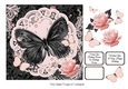 Pink and Black Large Butterfly Wishes
