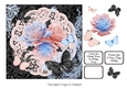 Pink Blue Black and Roses Butterfly Wishes