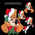 Vintage Christmas Teddy Decoupage