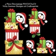 Penguin Present Pile Decoupage 2