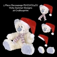White Teddy Decoupage