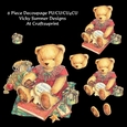 Teddy Bear Cross Stitch Decoupage