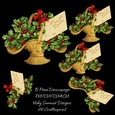 Basket of Holly Decoupage