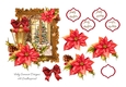 Christmas Lamp and Poinsettia Scene 2