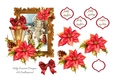 Christmas Lamp and Poinsettia Scene 6