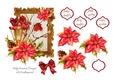 Christmas Lamp and Poinsettia Scene 8