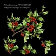 Holly Decoupage