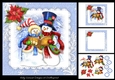 Snowman Couple Carol Singing