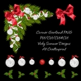 Christmas Corner Garland Vignette