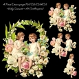 Vintage Floral Cherub Decoupage